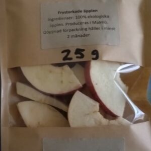 Frystorkade äpplen